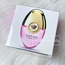 New Sealed Versace Bright Crystal Absolu EDP Women Ovetto Mini Spray 10ml/0.3oz
