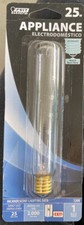 FEIT ELECTRIC 25-Watt T6.5 Clear Tubular Appliance Light Bulb w/ Int. Base