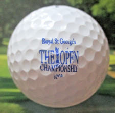 vtg - 2003 BRITISH OPEN - Logo Ball - Royal St. George's Golf Club gc - PGA