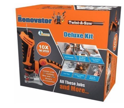 TWIST-A-SAW DELUXE KIT THE RENOVATOR HAMMER DRILL JIGSAW ROUTER CUT TOOL UK - 第 1/1 張圖片