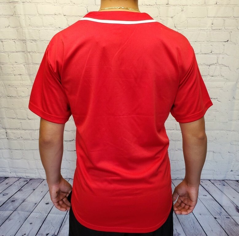 New Baseball Jersey Color Red Size L /Mens/Customizable/Victorious Los ...