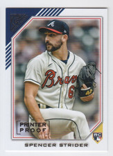 2022 TOPPS GALLERY BASEBALL SPENCER STRIDER RC PRESS PROOF ROOKIE #66 Braves