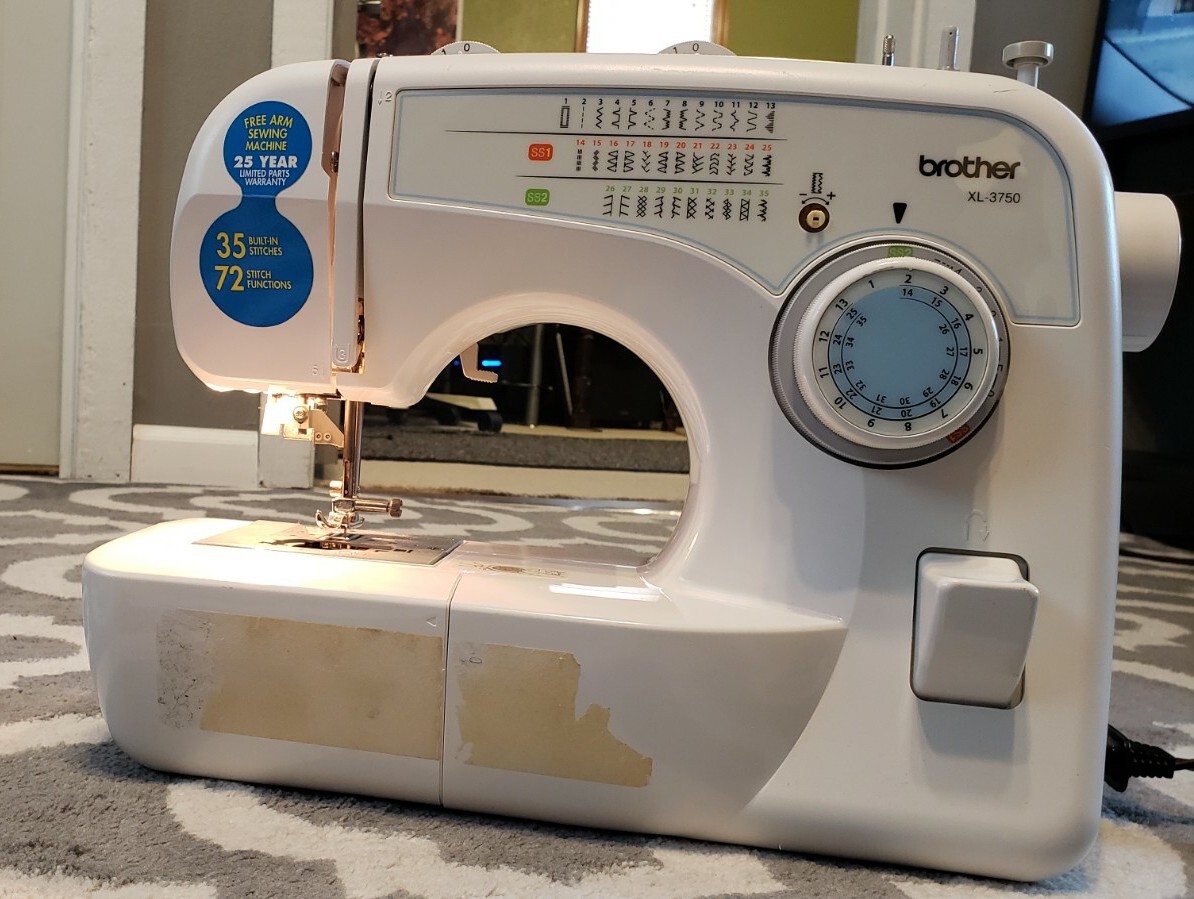 Brother XL3750 Convertible 35 Stitch Free Arm Sewing Machine with