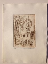 Medard Varsanyi, Original Radierung, EA Ungarn, signiert, selten