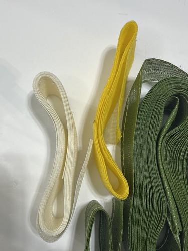 Mixed Lot Of Over 100 Feet VTG Re-Web Kit Lawn Chair Webbing Green Yellow Orange - Picture 7 of 9