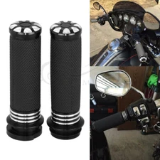 1" Handlebar Hand grips For Harley Touring Road King Electra Glide Electronic