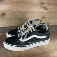 vans old skool womens size 7 shoes black athletic skate sneakers