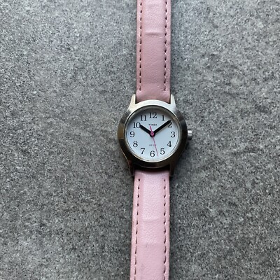 Timex Womens Watch 24mm Silver Tone Case W/White Dial and 