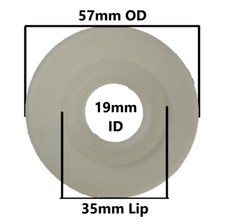 Niagara Silicone Flush Seal 2-1/4" by 3/4" 1-3/8" Lip. 57 mm X 19 mm  3 pack 