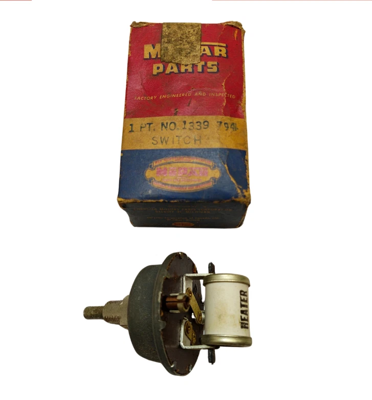 1951-1954 Dodge Plymouth DeSoto S-15 Heater Fan Blower Switch NOS 1339794. - Image 2 of 4