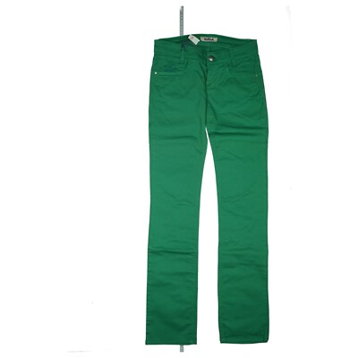 Killah Damen Straight Leg super stretch Jeans Hose knack Po W26 L32 Grün NEU