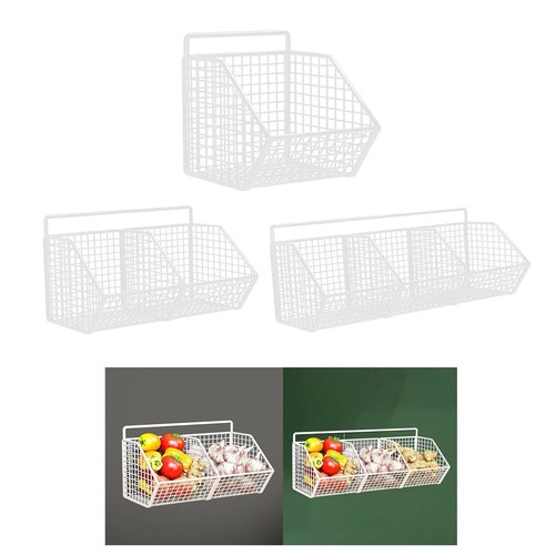 Wzzjkit Panier De Rangement En Acier Inoxydable 304 Pour Oignons Gingembre Ail, Panier De Rangement Mural Pour Cuisine