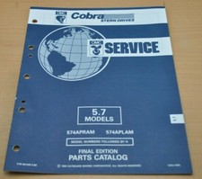 OMC Cobra Stern Drives 5.7 Motor Bootsmotor Ersatzteilliste Service