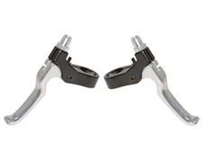 AltaLine 4 Finger Alloy 408 Bike Bicycle Brake Lever Set Black/Chrome.