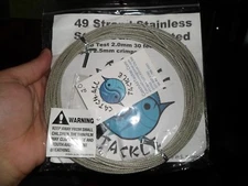 NEW CATCH-ALL TACKLE  49 Strand Stainless Steel 700lb test line 30 feet