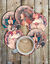 thumbnail 1  - Alphonse Mucha Goddesses Drink Coasters Set of 6 Non Slip Neoprene 