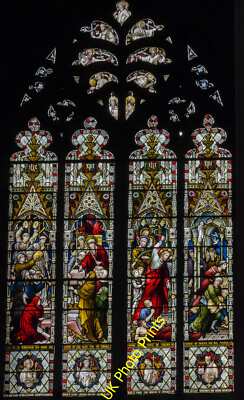 Photo 6x4 Window s.22, Beverley Minster Glass by Hardman, 1889, depicting c2015