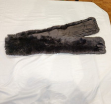 Jones New York Women's Black Faux-Fur Scarf 58in