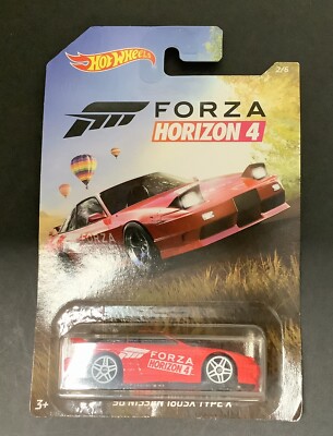 Hot wheels 2018 Red '96 Nissan 180 SX type X Forza horizon 2/6