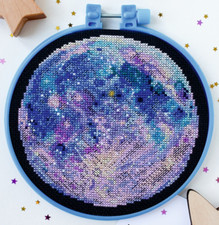 Kit punto croce contato sulla luna su tela | Un regalo perfetto