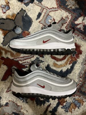Nike Air Max Silver Bullet 97 Golf Sneakers Size 13 NWOB Men’s Turf Hybrid Size 13 - Nike Air Max 97 Golf Silver Bullet for sale online  main image 2