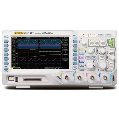 7'' RIGOL DS1074Z Plus 70MHz Digital Oscilloscope 4CH Analog  16CH Digital +Probe