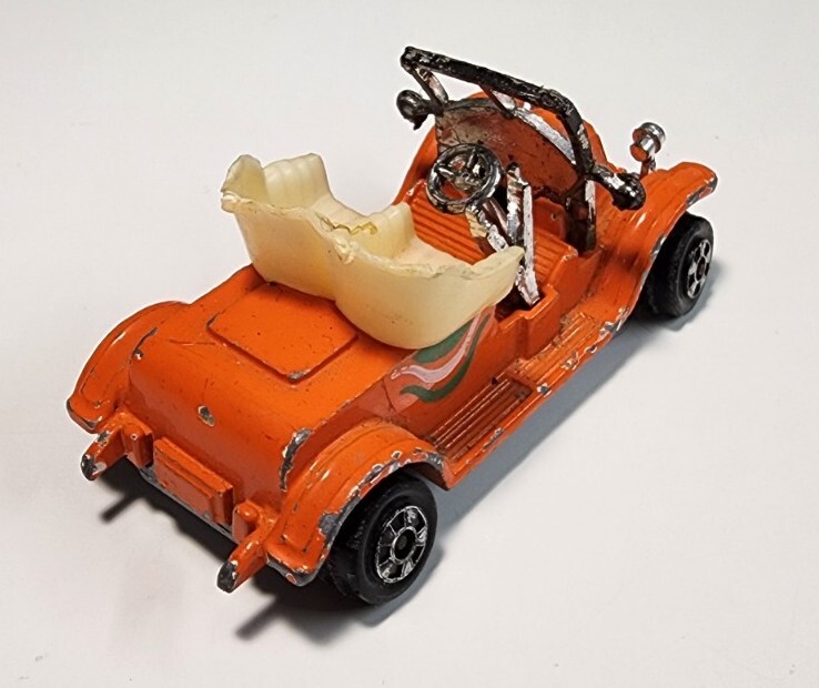 Vintage Zylmex Zee Toys D15 Orange 1911 RENAULT 1/64 Diecast