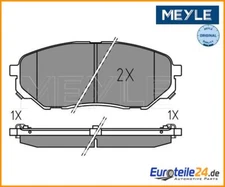 Brake pad set, disc brake Meyle 0252238017 for Kia