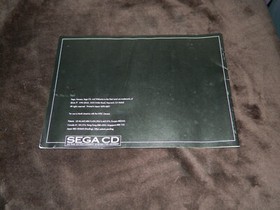 Sega CD Console Instruction Manual ONLY
