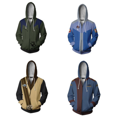 Babylon 5 Earth Force 3D Hoodies Cosplay Erwachsene Sweatshirts Mäntel Kostüme