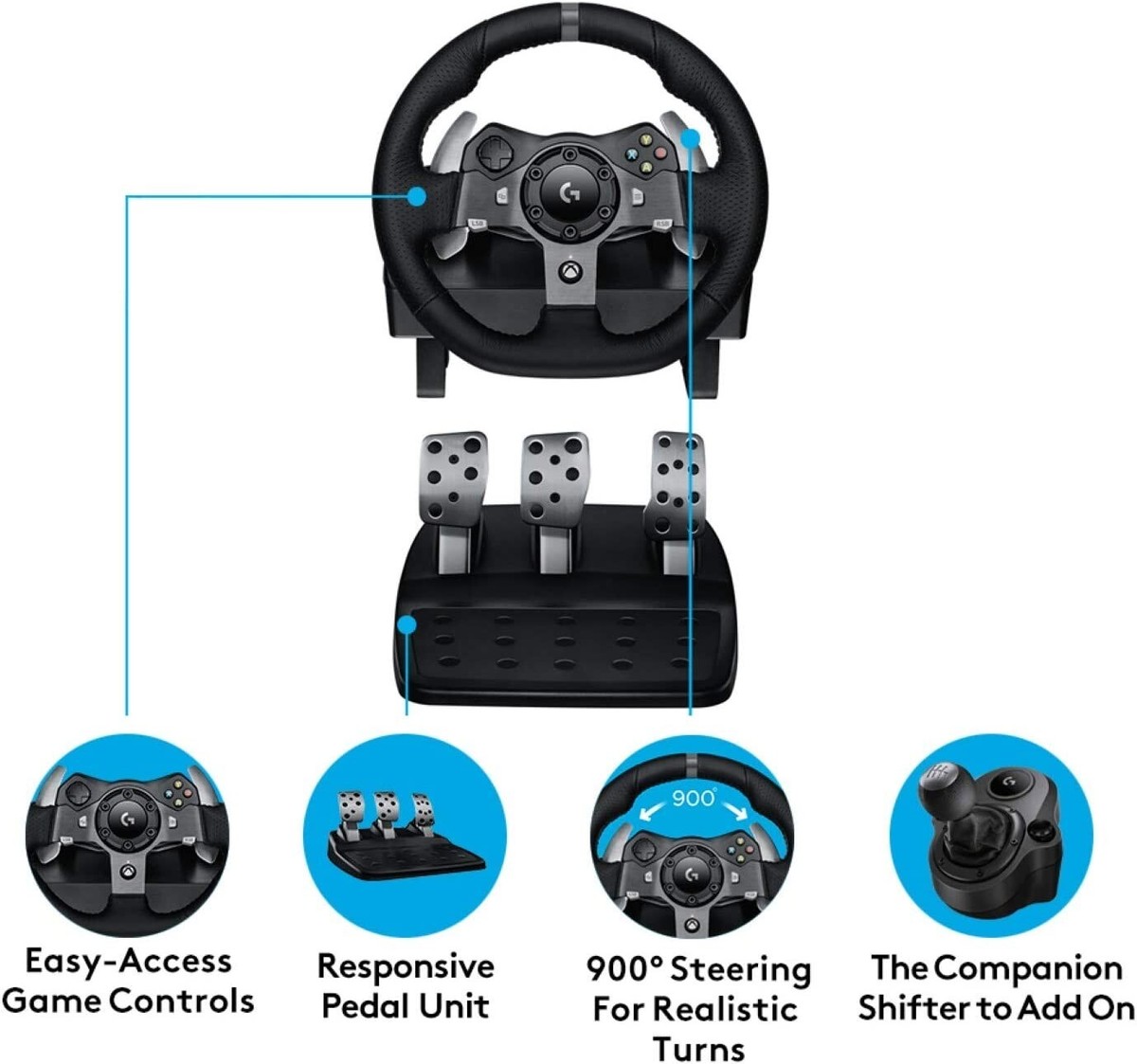 Logitech G920 Xbox Driving Force Racing Wheel for Xbox One