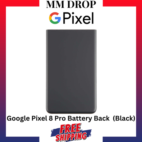 For Google Pixel 8 Pro Replacement Rear Housing Battery Back Cover Glass (Black) - 第 1/1 張圖片