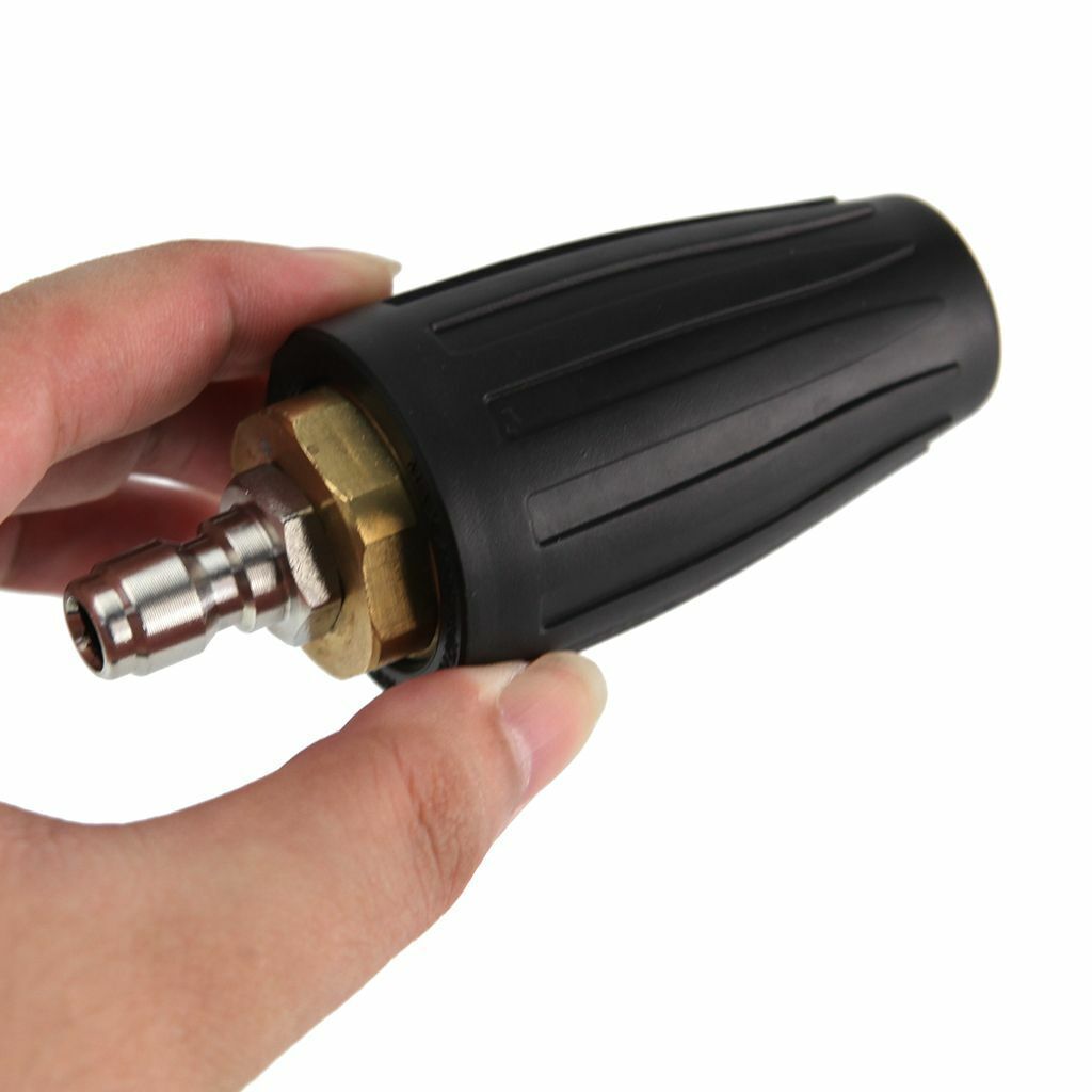 1/4" Quick Connect Power Pressure Washer Rotating Turbo Nozzle Spray Tip 3600PSI