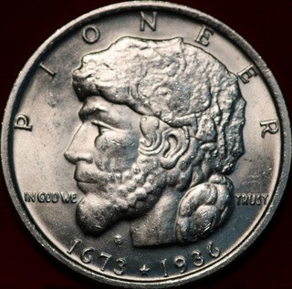 Uncirculated 1936 Elgin Silver Commemorative Half Dollar