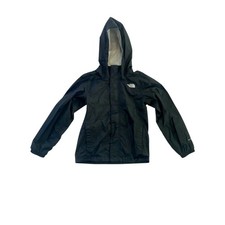 The North Face Jacket Boys 10 12 Dryvent Black Hooded Rain Coat Windbreaker