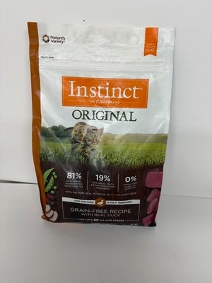 Instinct Original Grain Free Recipe with Real Duck Natural Dry Cat Food, 10 lbs