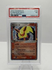 2005 Pokemon EX #108 Flareon EX Holo Delta Species PSA 7