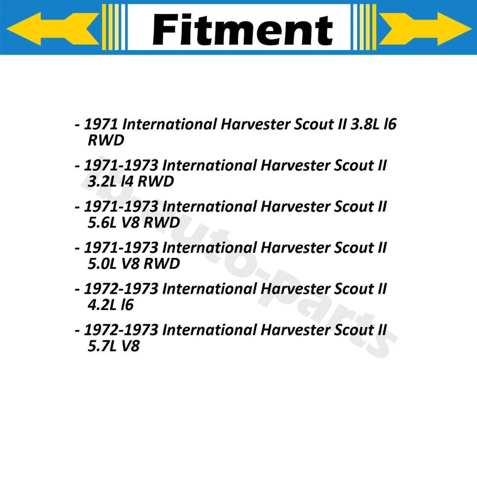 2x Manguera de freno delantera para International Harvester Scout II 3,8 L tracción trasera 1971 Foto 2 de 4