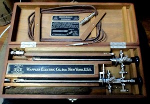 Complete Set Wappler Electric Co. Brown-Buerger Cyctoscope Size 32