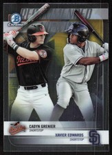 2018 Bowman Draft Recommended Viewing #RV-GE Cadyn Grenier / Xavier Edwards