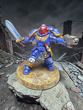 1 PAINTED PRIMARIS LIEUTENANT WARHAMMER 40K S...