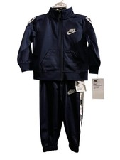 New. Nike INFANT2pc Tricot Track Suit Set Jacket Pants, Dark Blue/White NWT
