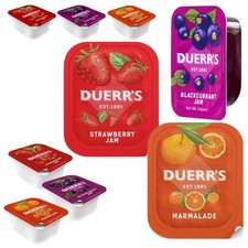 Duerr&rsquo;s Individual Jam Portions 20g Mini Pots Pick Flavour & Qty 4 8 12 24 48