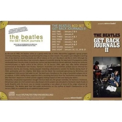 リ*ダ様 ビートルズGET BACK JOURNALS II 8枚組 BEATLES / GET BACK JOURNALS II (8CD) Japan NEW | eBay