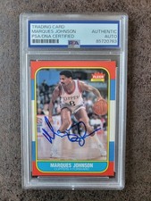 1986-87 Fleer Marques Johnson #54 - PSA/DNA Autograph - Los Angeles Clippers