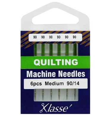 Klasse Agujas de acolchado, tamaño 90/14, 1 paquete, 6 piezas, AA5106.090