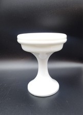 Westmoreland White Milk Glass Pedestal Fairy Lamp BASE ONLY Mint