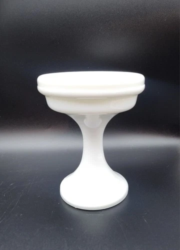 Westmoreland White Milk Glass Pedestal Fairy Lamp BASE ONLY Mint