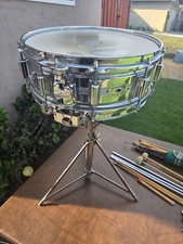 Rullante vintage Rogers Dyna-Sonic - 5” x 14” - cromato su ottone quasi come nuovo