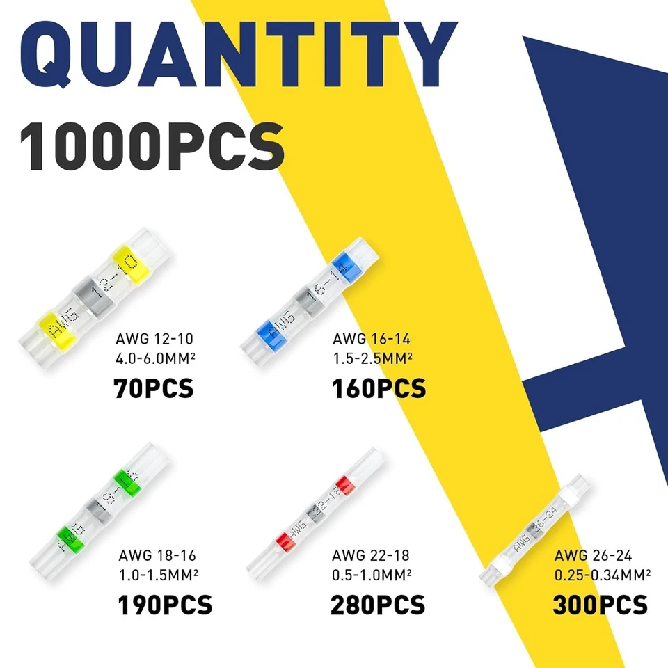 Quality Marine Grade Wire Butt Splice Connectors - Image 4 of 4